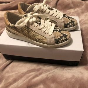 Snake print sneakers